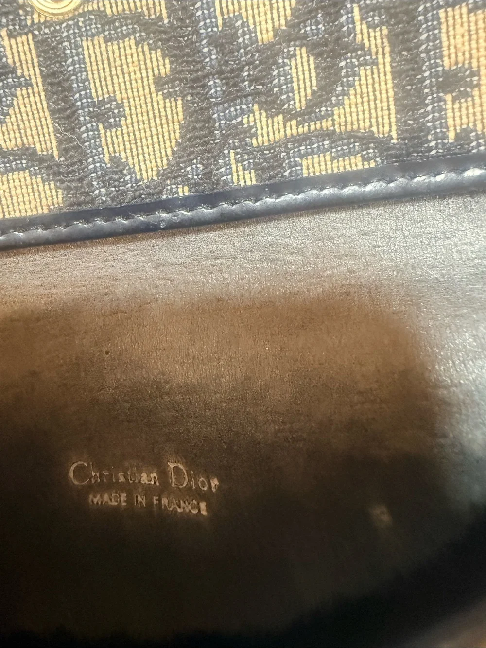 Vintage Dior Trotter Monogram Pouch